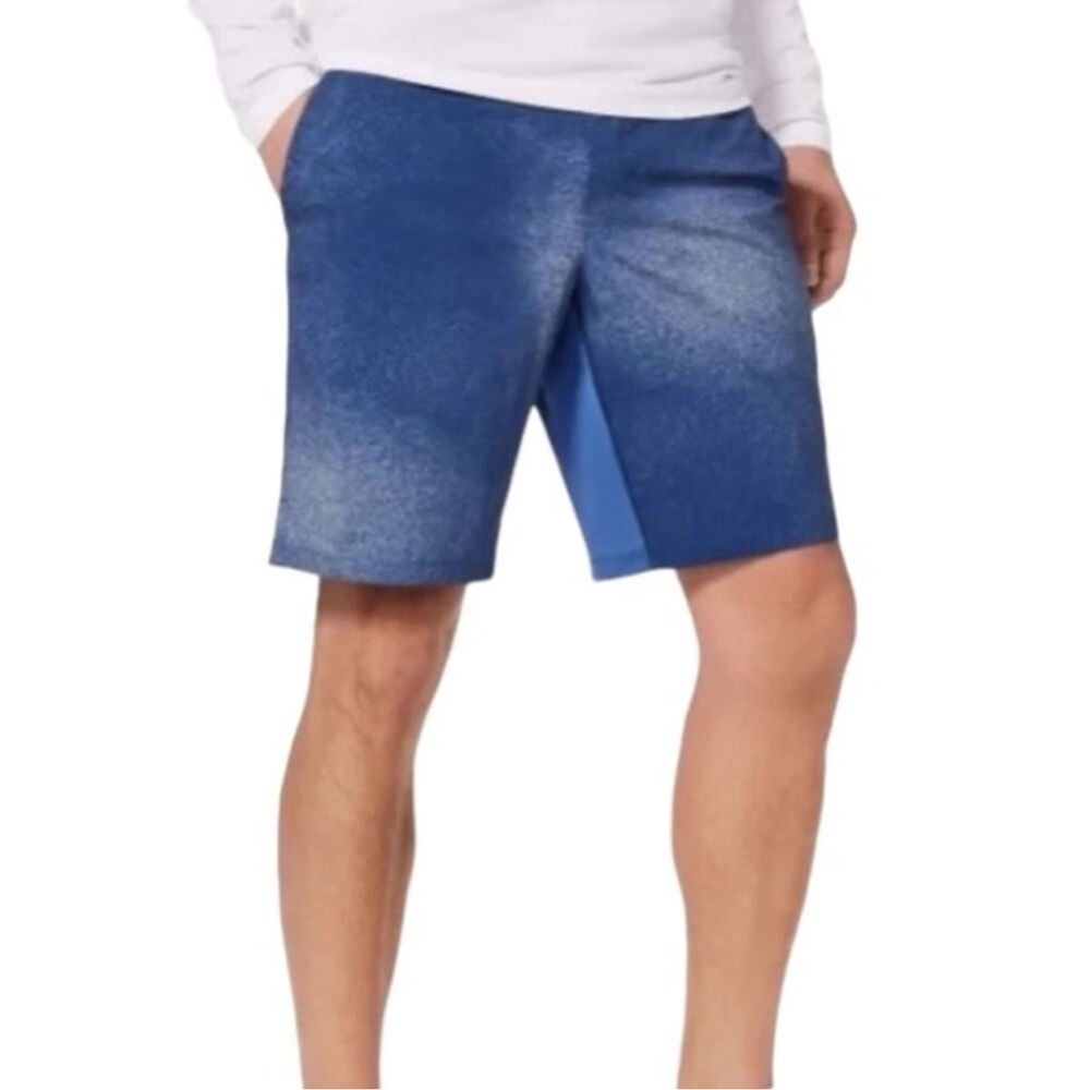 Lululemon T.H.E Short Linerless 9" Ocean Spray Ice Grey Admiral Blue Swi…